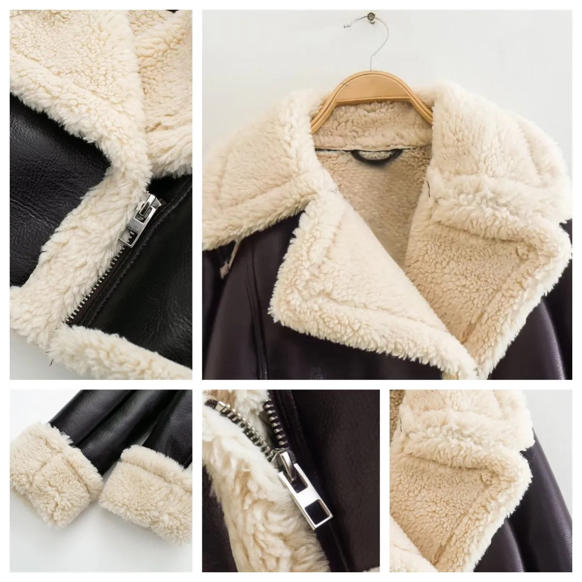 Millie - Veste en cuir classique