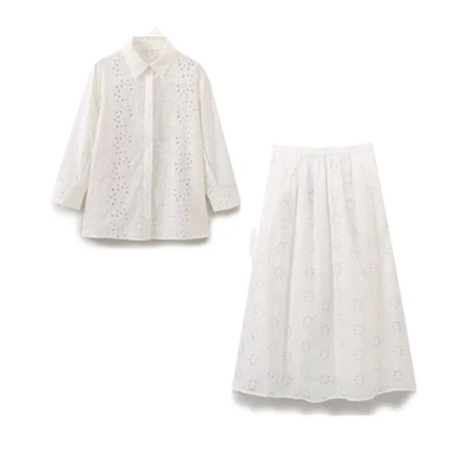 Bellachicha 2-teilig - Bluse + Hose mit Stickerei - Sommer