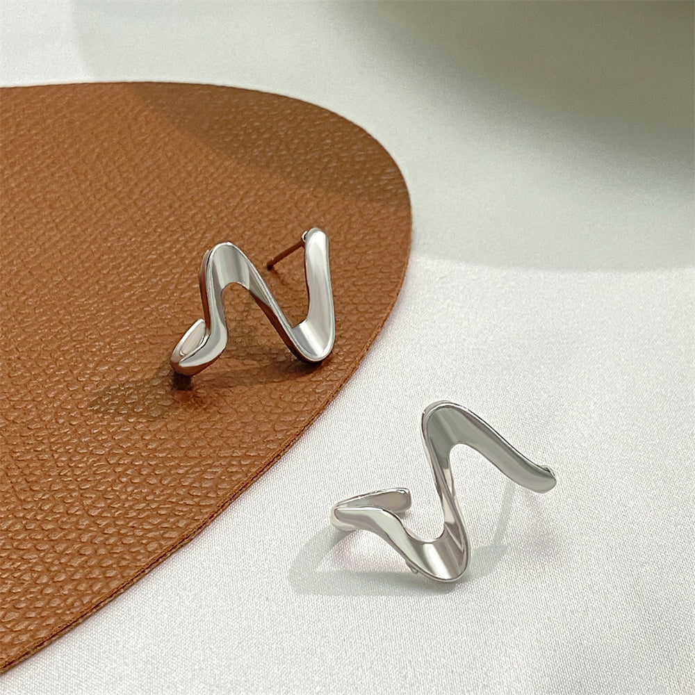 Micara - Gouttes en zigzag - boucles d'oreilles