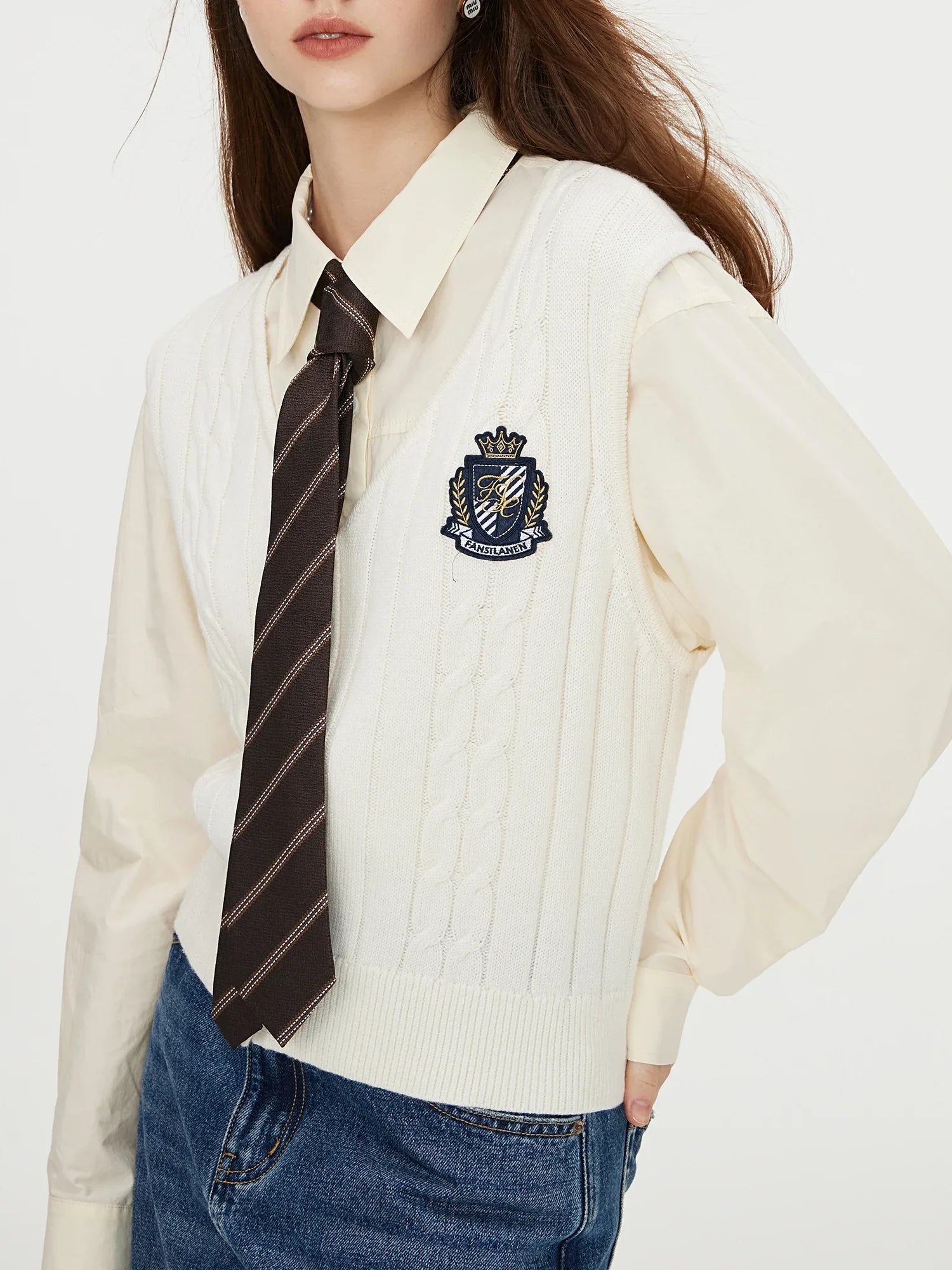 Yuki | Gilet tricoté sans manches pour femme