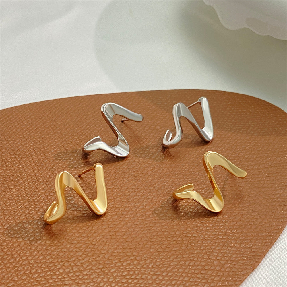 Micara - Gouttes en zigzag - boucles d'oreilles