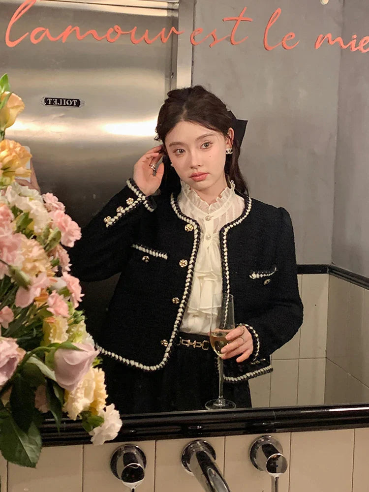 Emelda - Blazer en tweed - Style vintage français