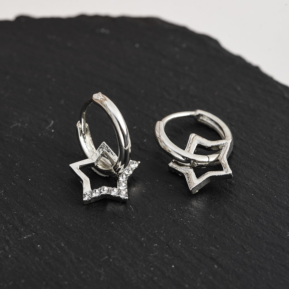 Micara - Créoles étoilées - boucles d'oreilles