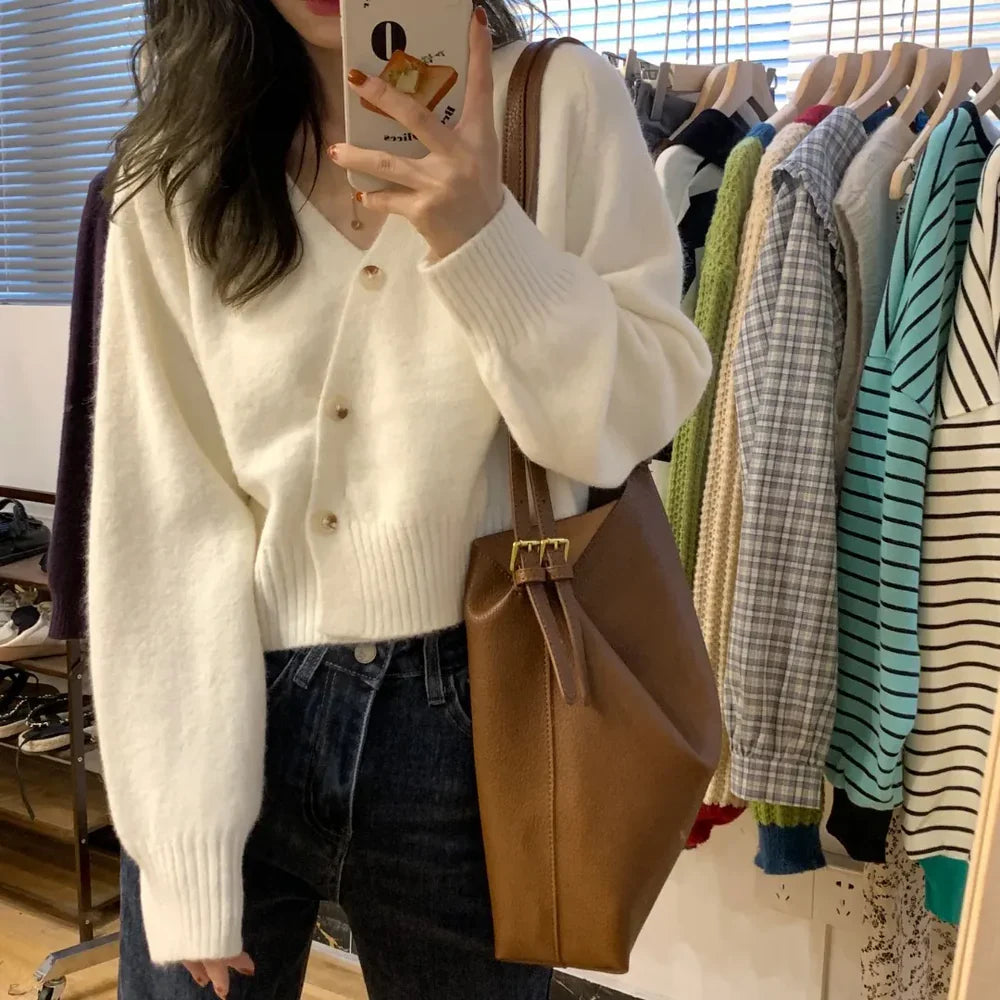 Livvy - Cardigan asymétrique - Coupe courte