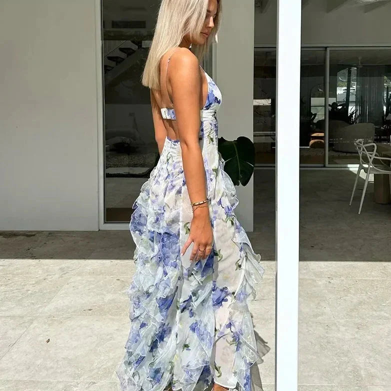Isolde - Elegantes Kleid mit Druck