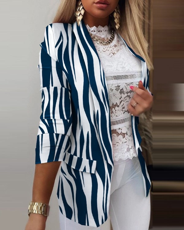 Klara | Lässige mode krawatten-blazer