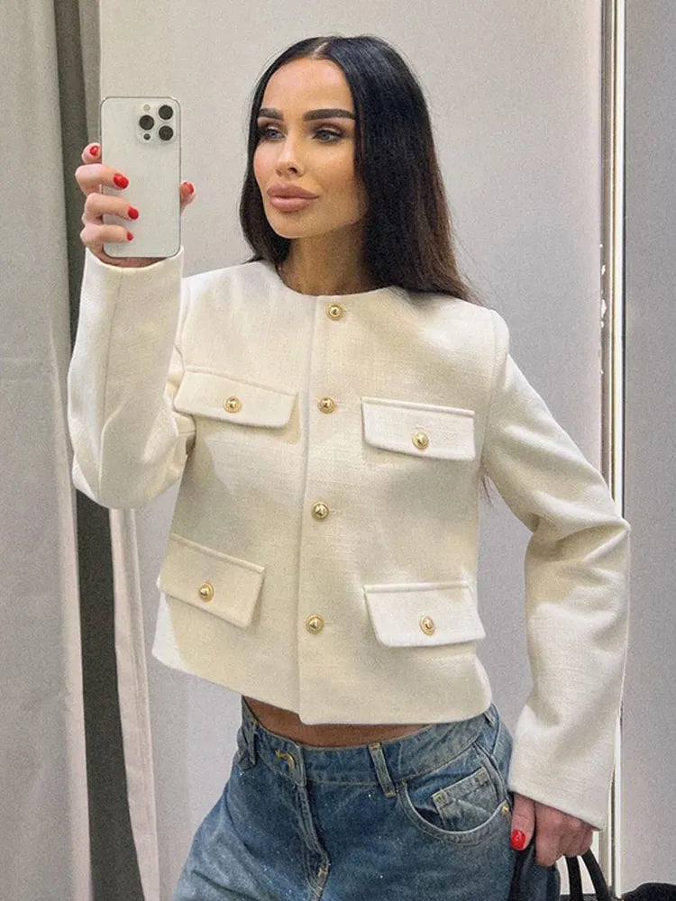 Elsie - Blazer classique en tweed - Mode automne