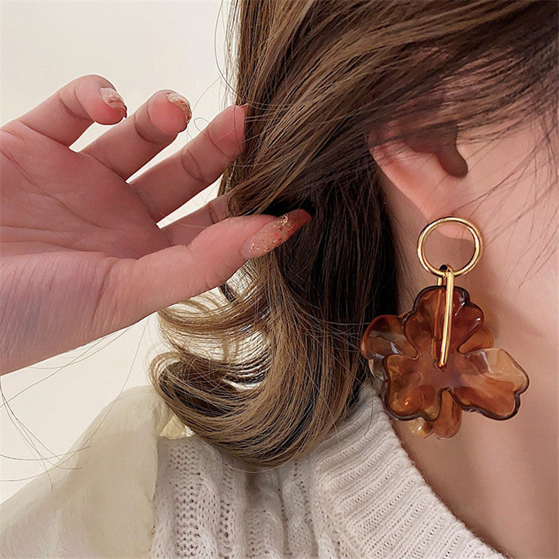 Micara - Boucles d'oreilles pendantes florales