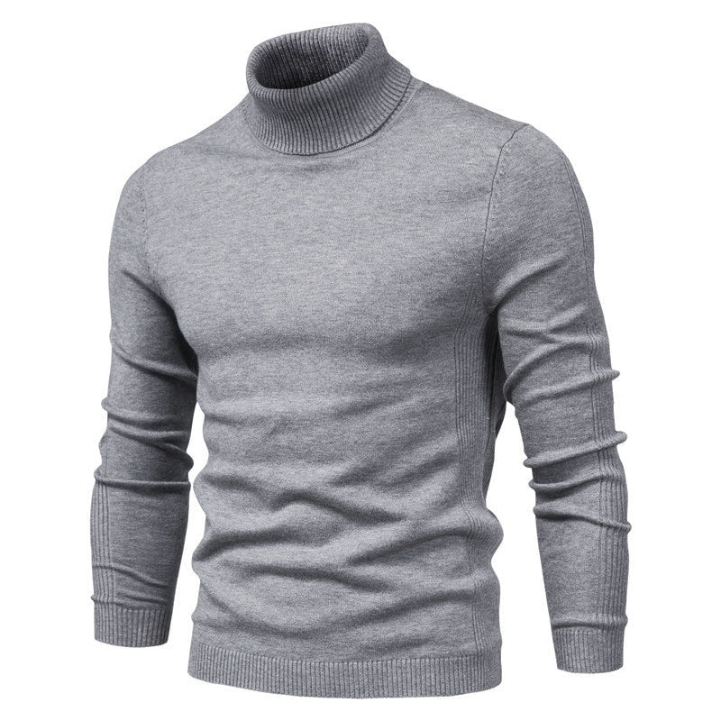 Benedikt - Pull col roulé en coton pour homme