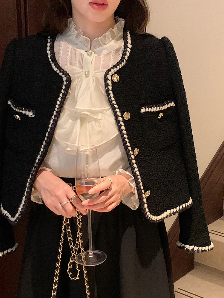 Emelda - Blazer en tweed - Style vintage français