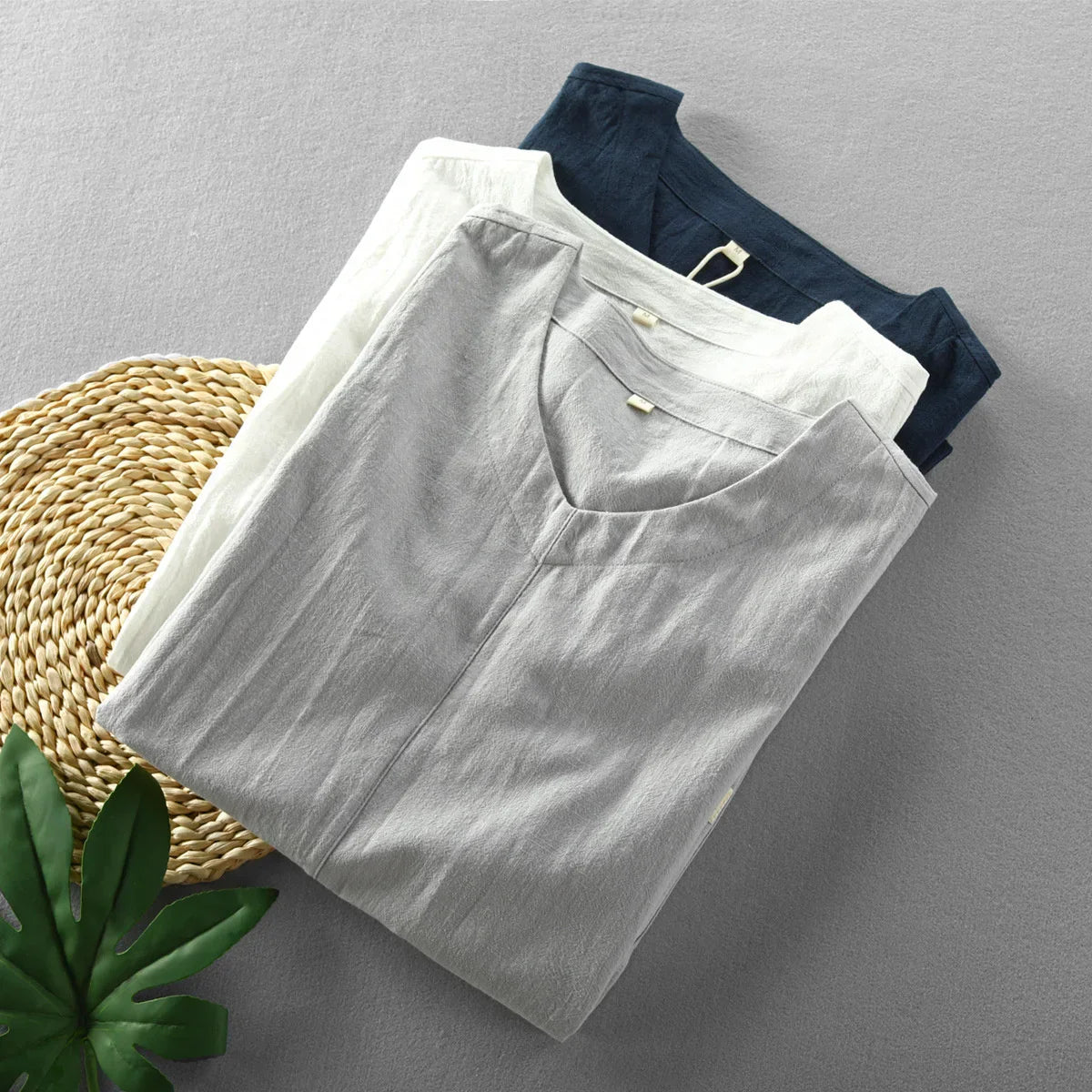 Akatsuke - T-shirt d'été à manches courtes pour homme