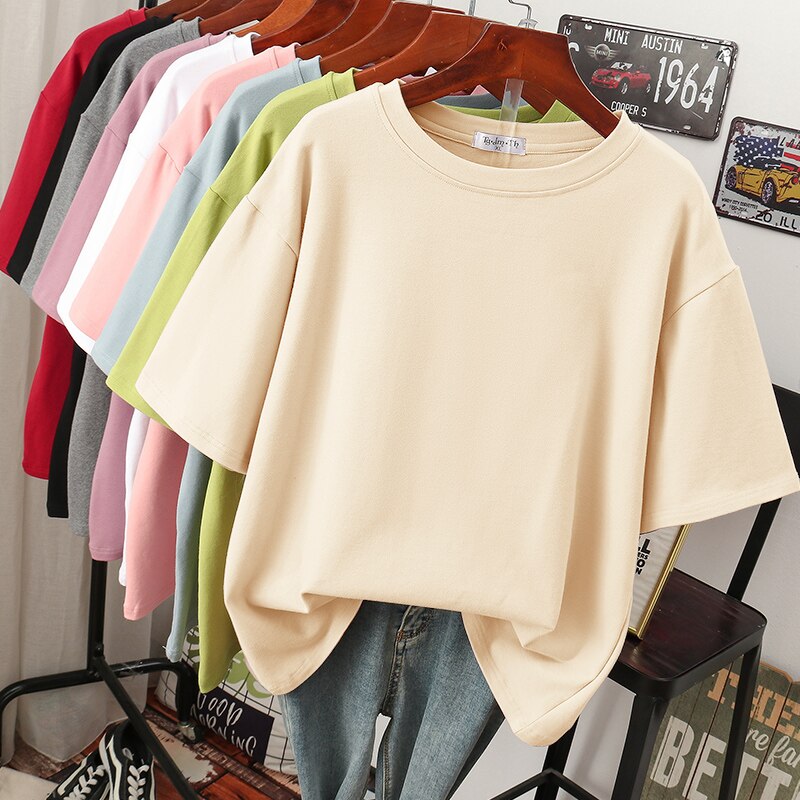 Bellachicha Kuscheliges Baumwoll-Basic: Plus-Size T-Shirt für Damen