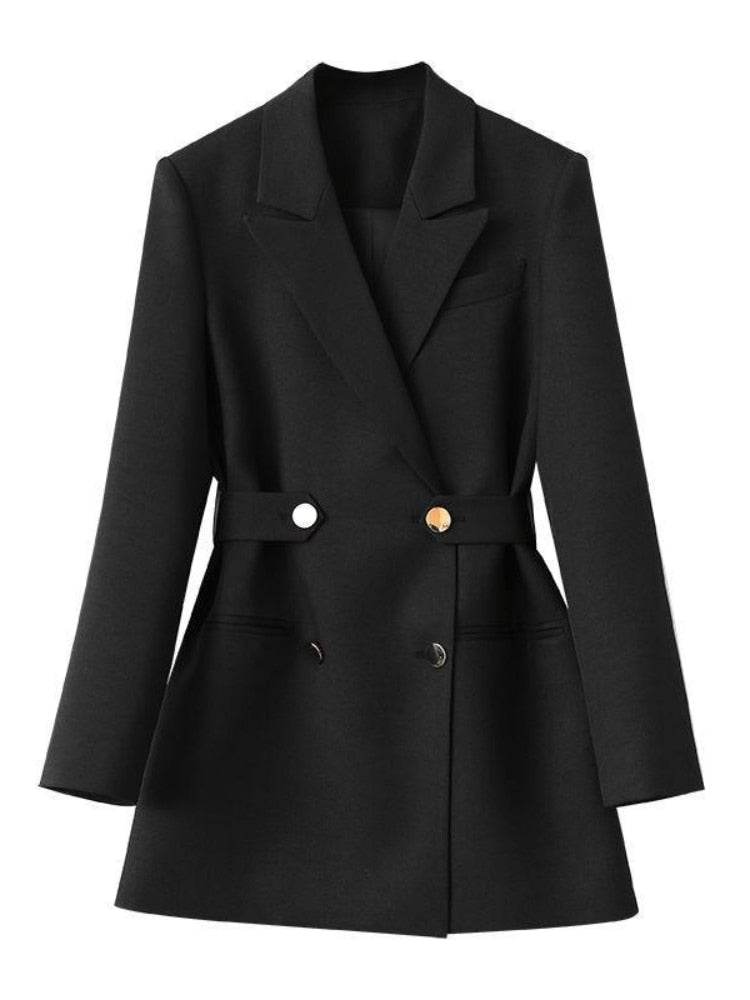 Blazer-Jacke | Stilvoller Damenblazer mit Gürtel für den perfekten Look