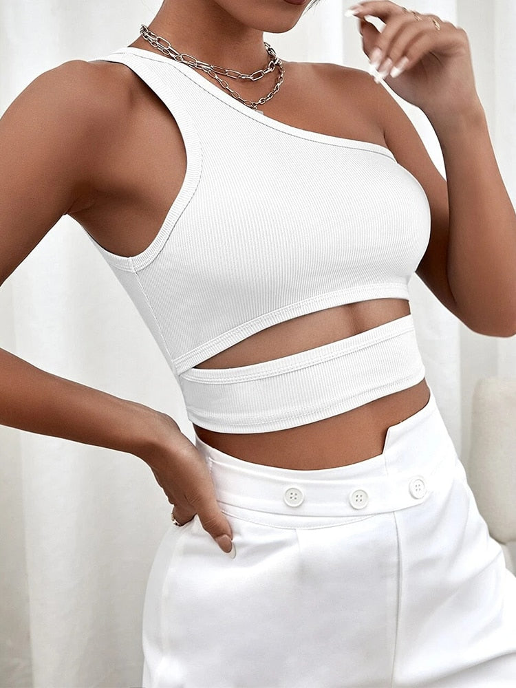 Bellachicha - Nahtloses Crop Top mit Cut Out