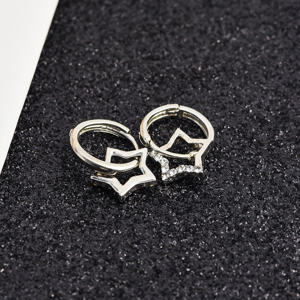 Micara - Créoles étoilées - boucles d'oreilles