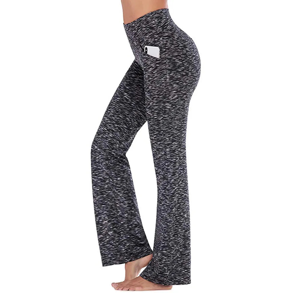 Améthyste - Pantalon évasé extensible - Taille haute