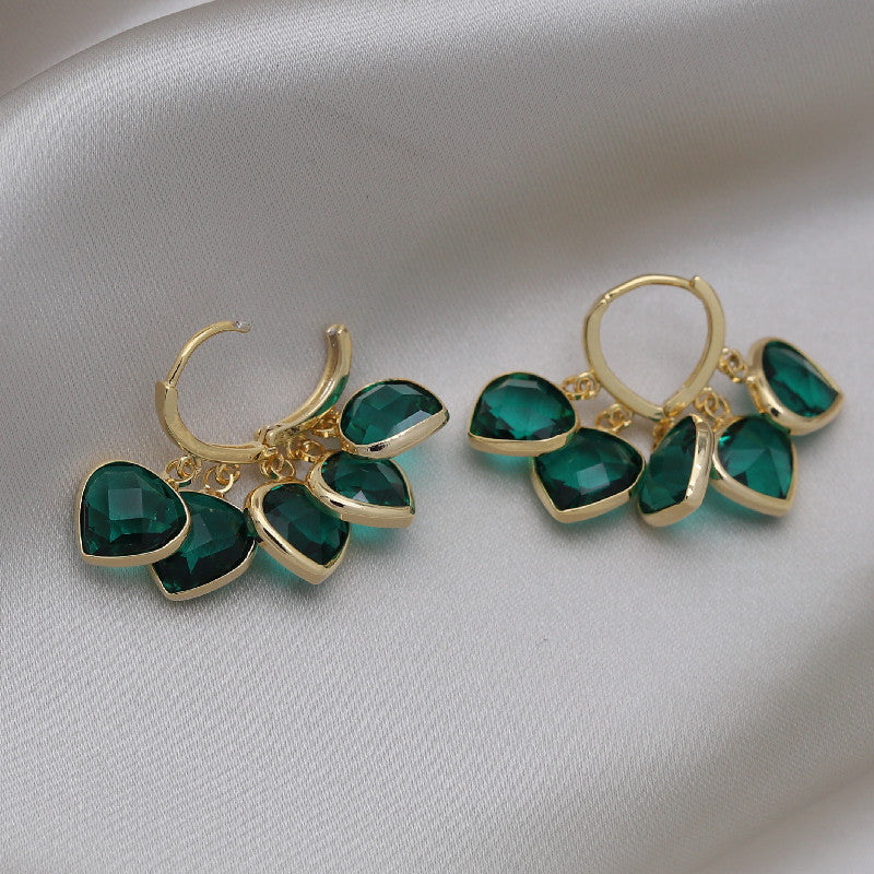 Micara - Emerald Glitz - boucles d'oreilles