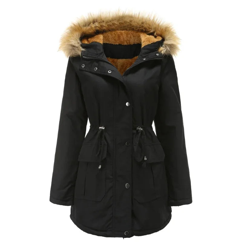 Langer Parka mit Bommel