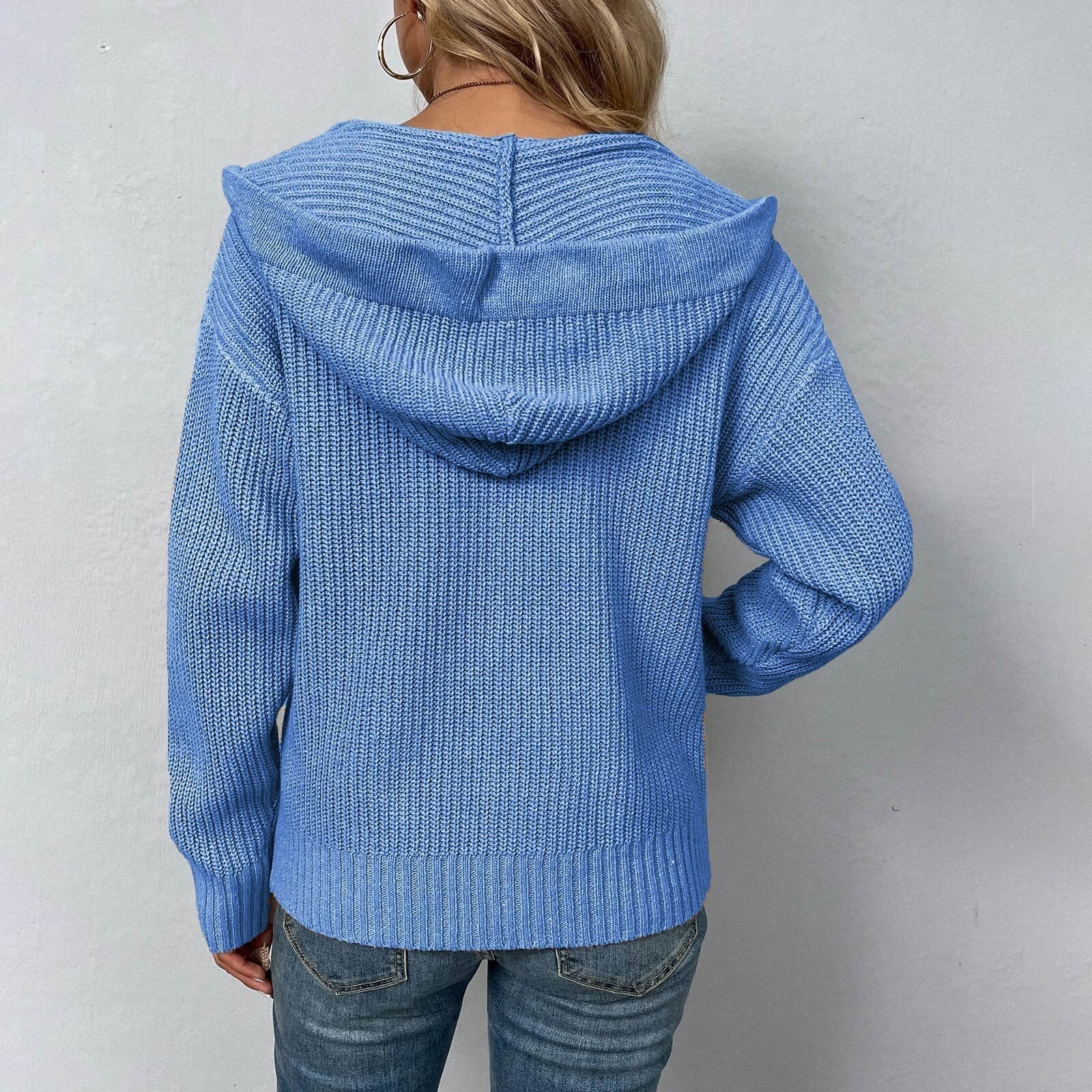 Damen-Pullover-Strickjacke