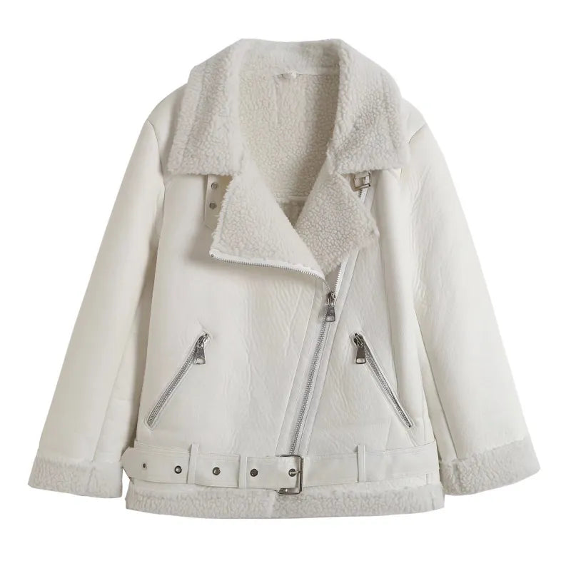 Xela - Veste en cuir vintage pour femme