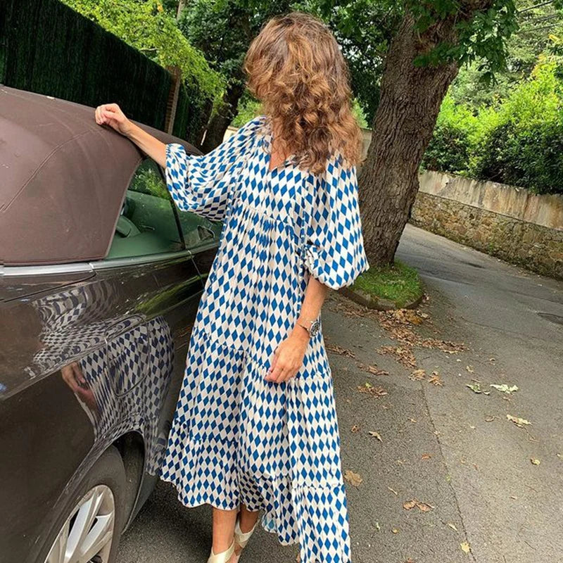 Brooklynn - Robe d'été bohème - Coupe bouffante décontractée