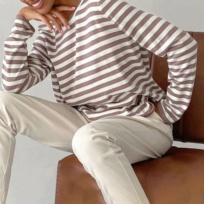 Bellachicha - Modisches Streifenshirt - Damen Elegantes Gestreiftes Hemd