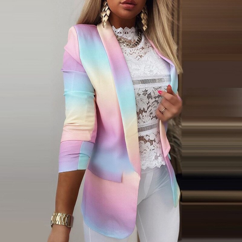 Klara | Lässige mode krawatten-blazer