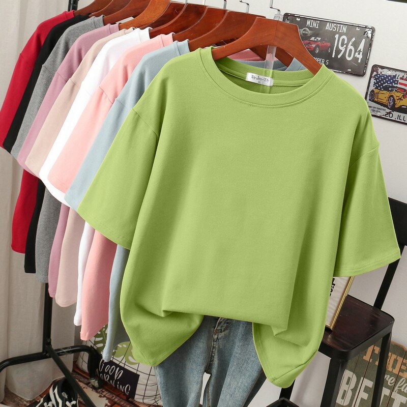 Bellachicha Kuscheliges Baumwoll-Basic: Plus-Size T-Shirt für Damen