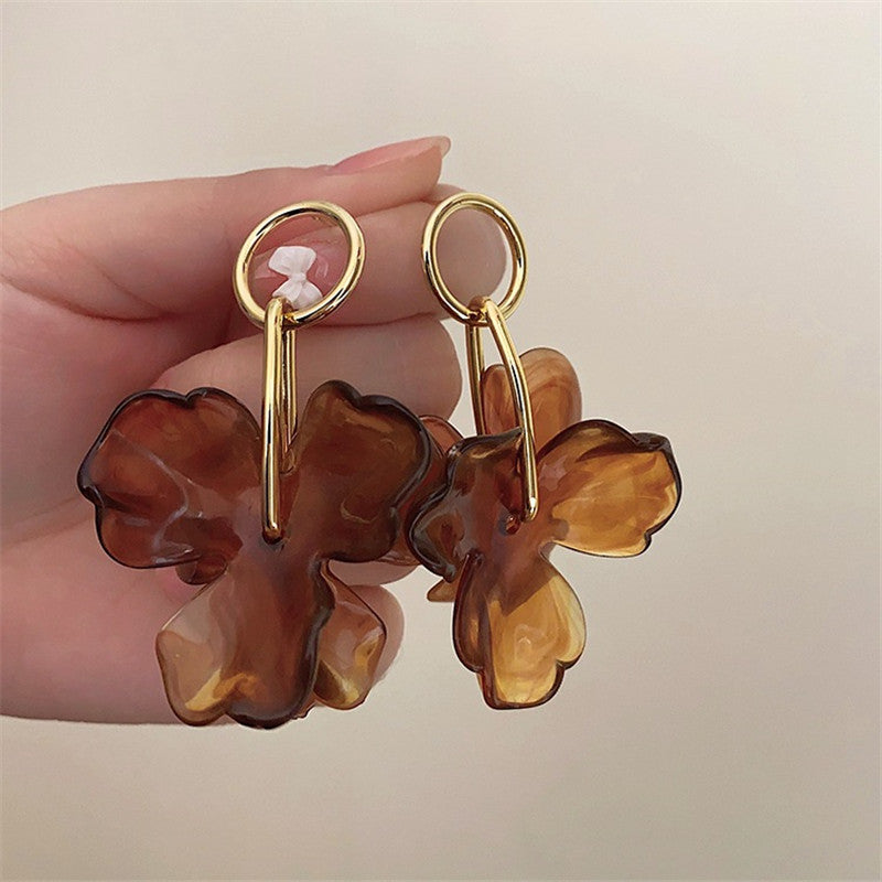 Micara - Boucles d'oreilles pendantes florales
