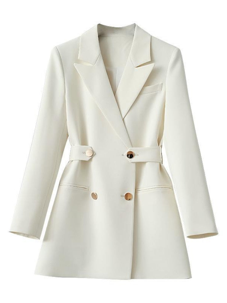 Blazer-Jacke | Stilvoller Damenblazer mit Gürtel für den perfekten Look
