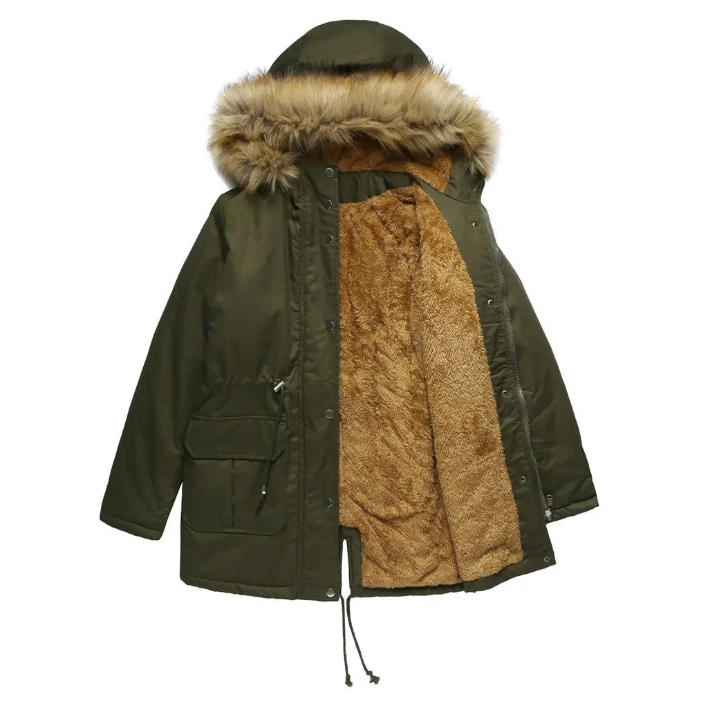 Langer Parka mit Bommel