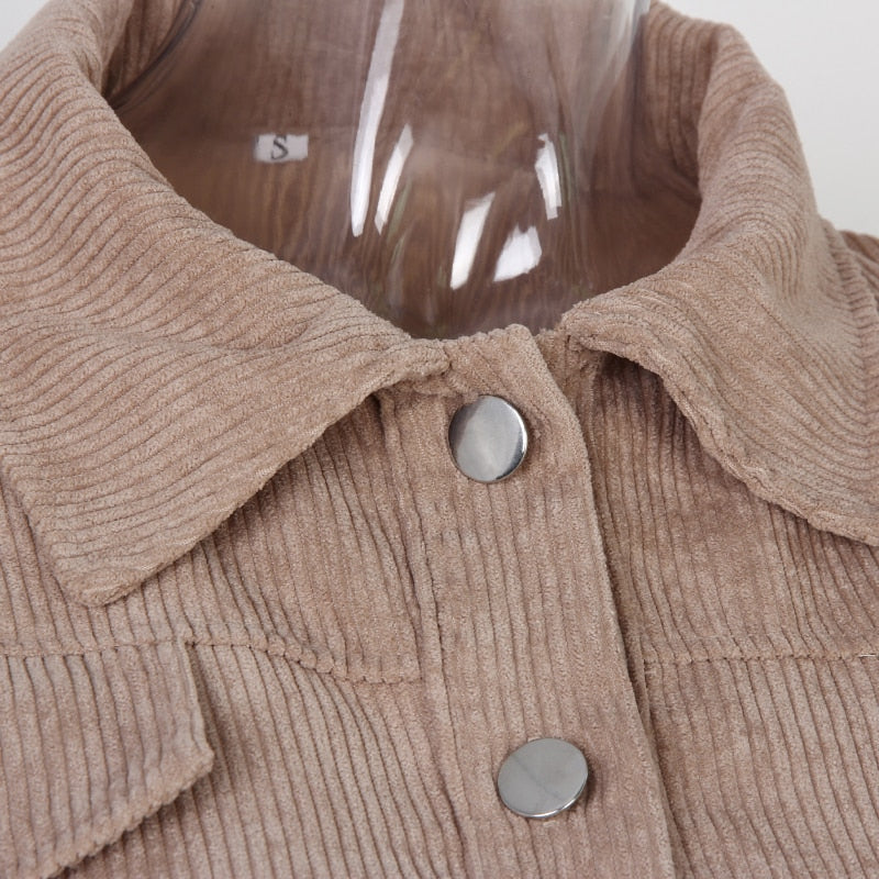 Yulion | Veste courte en velours côtelé