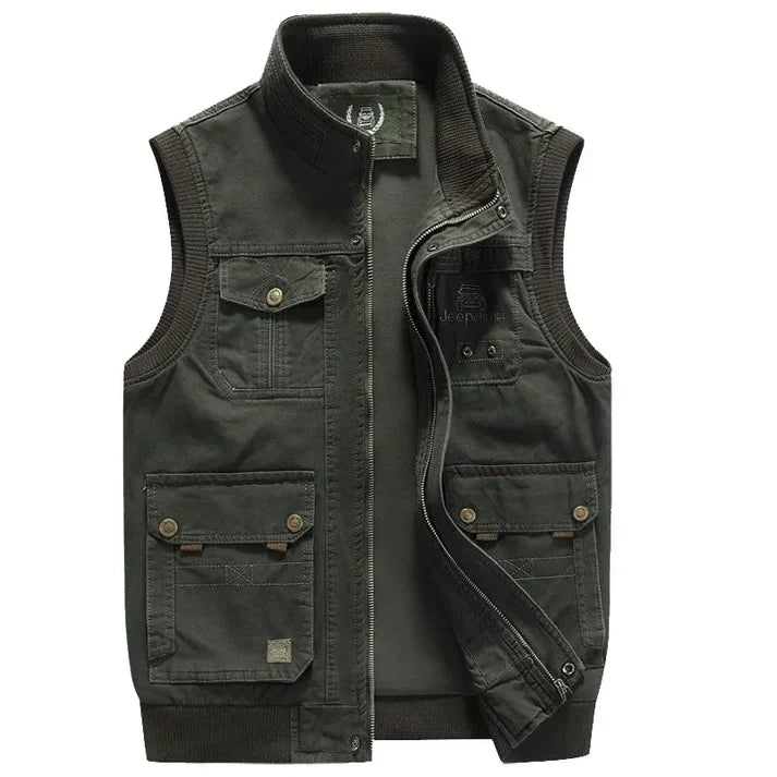 John - Gilet multi-poches pour homme au style vintage - le cadeau parfait pour papa