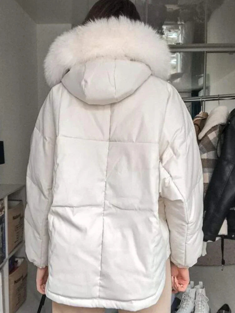 manteau en fourrure de raton laveur