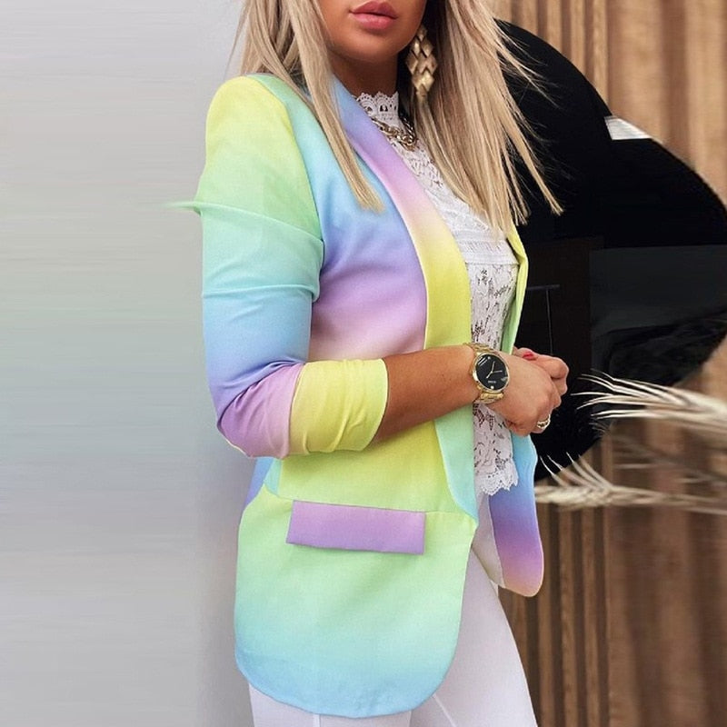 Klara | Lässige mode krawatten-blazer