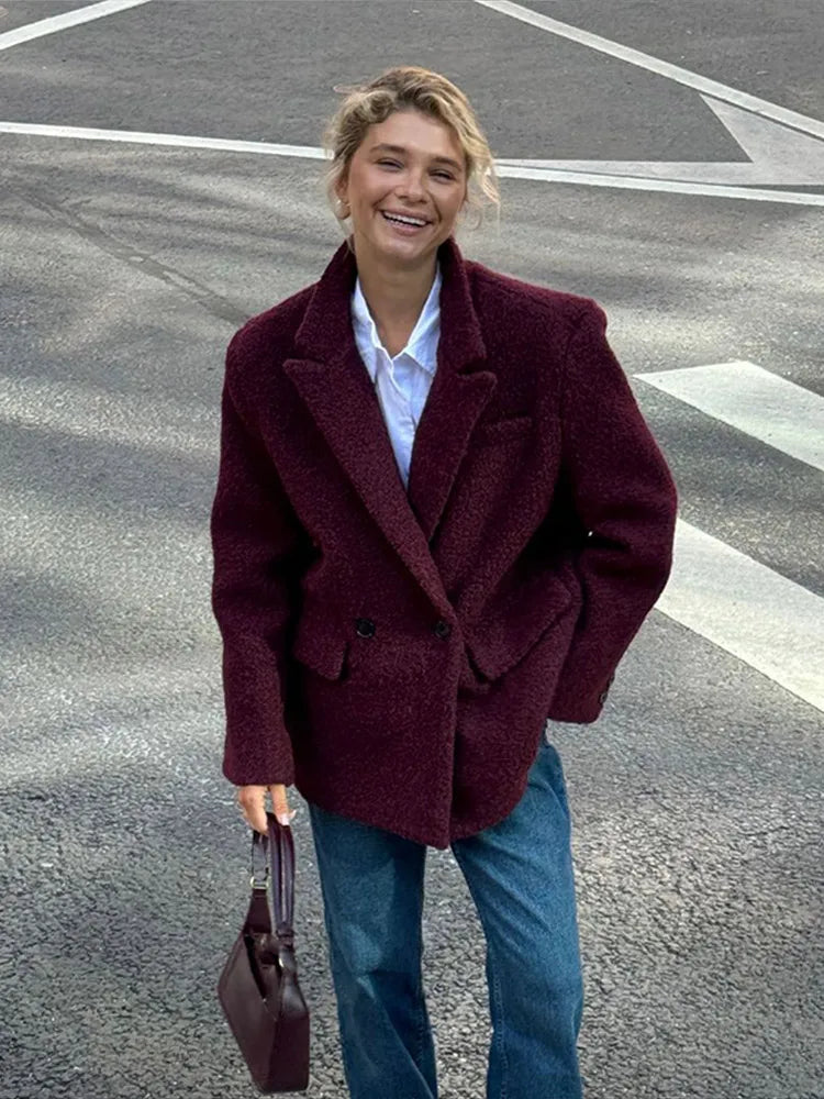 Sophia - Blazer élégant en laine
