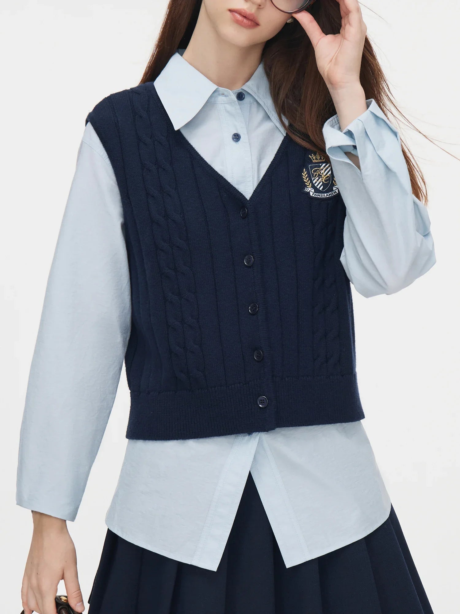 Yuki | Gilet tricoté sans manches pour femme