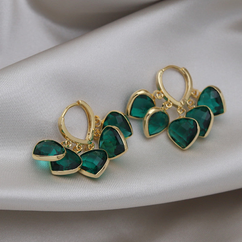 Micara - Emerald Glitz - boucles d'oreilles