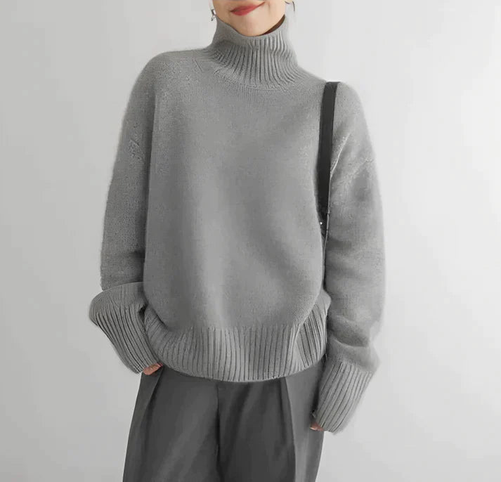 Sophie – pull col roulé élégant pour le printemps