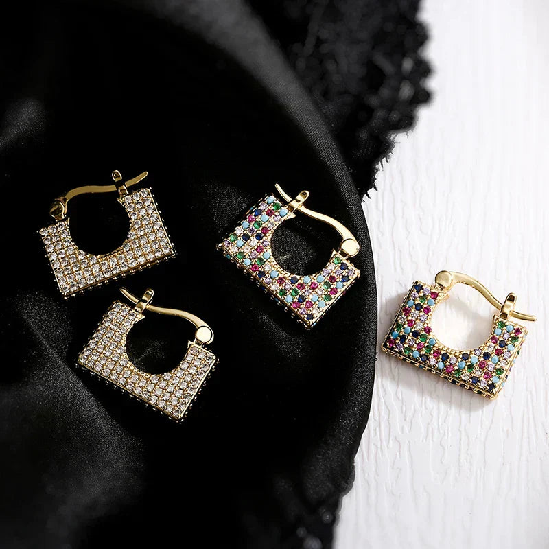 Micara - Géométriques scintillants - Boucles d'oreilles