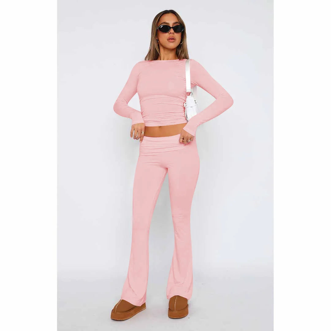 Penelope® I 2-teiliges Damen-Set, einfarbig, modisch, lässiger Trainingsanzug