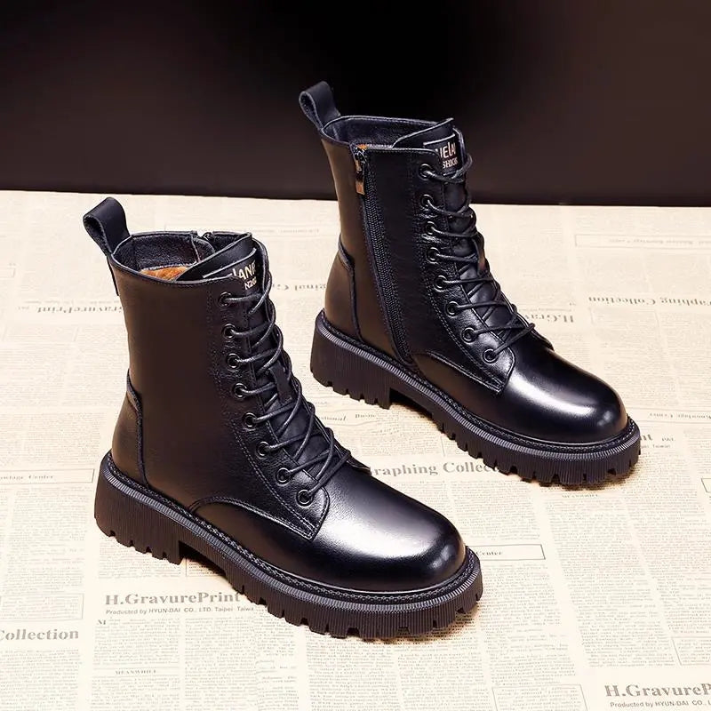 Luella | Bottes d'hiver en cuir noir