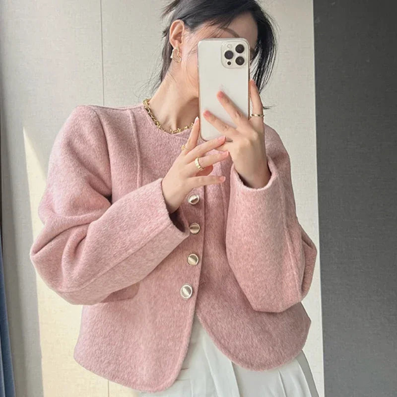 Joleena - Blazer épais d'automne - Longueur courte