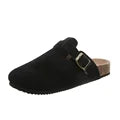 Lola | Retro Damen Pantoletten mit Schnalle trendiger Stil