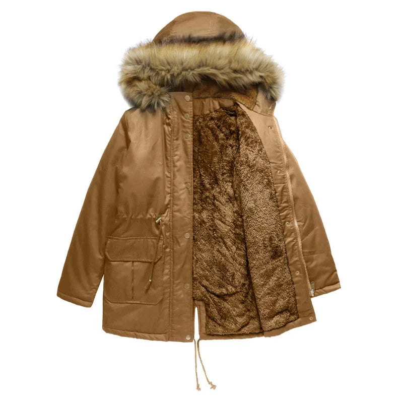 Langer Parka mit Bommel