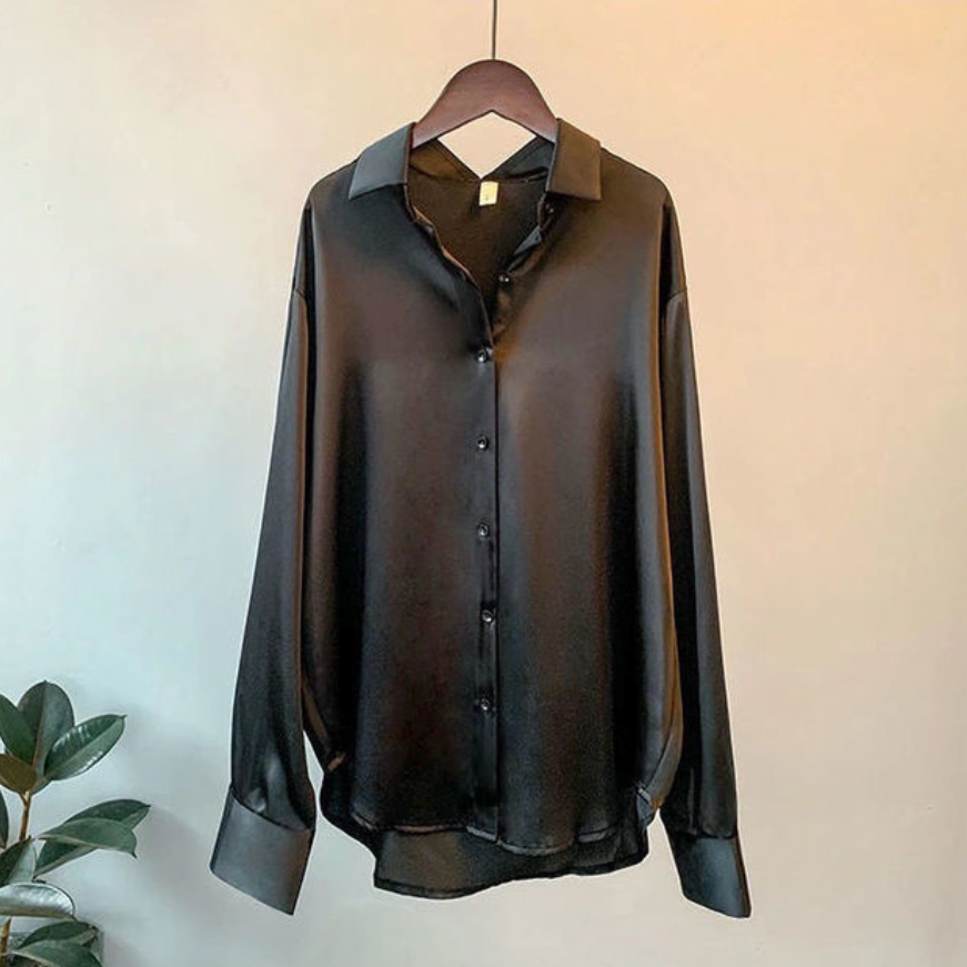 Bellachicha - Lässige Satin Musselin Bluse
