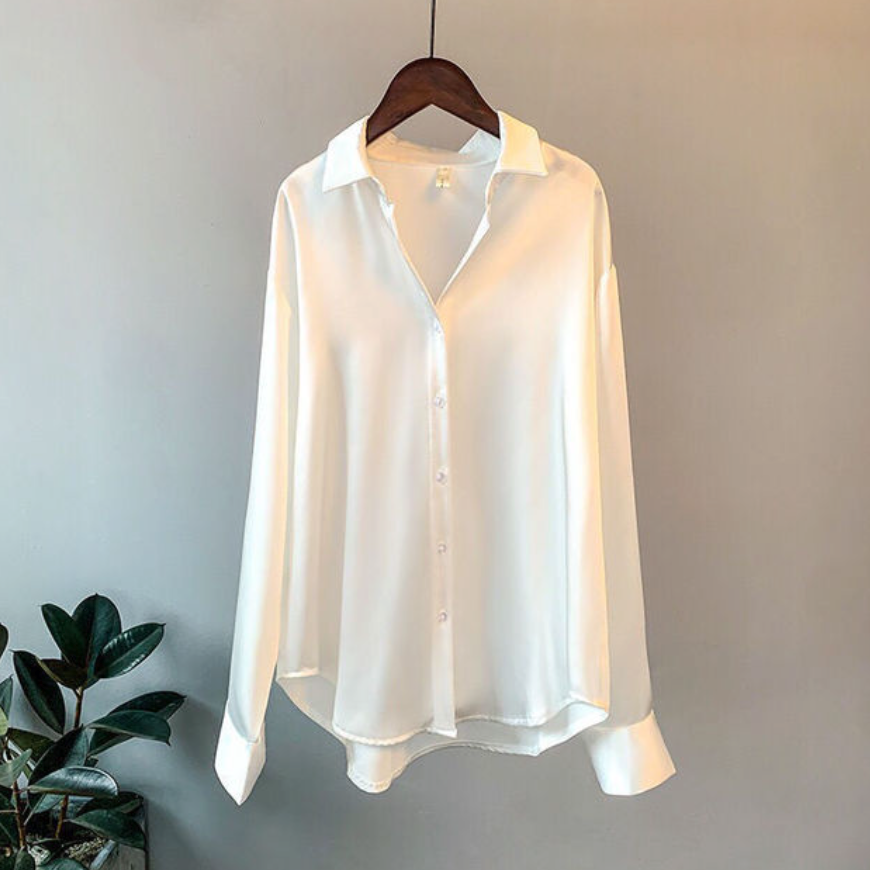 Bellachicha - Lässige Satin Musselin Bluse