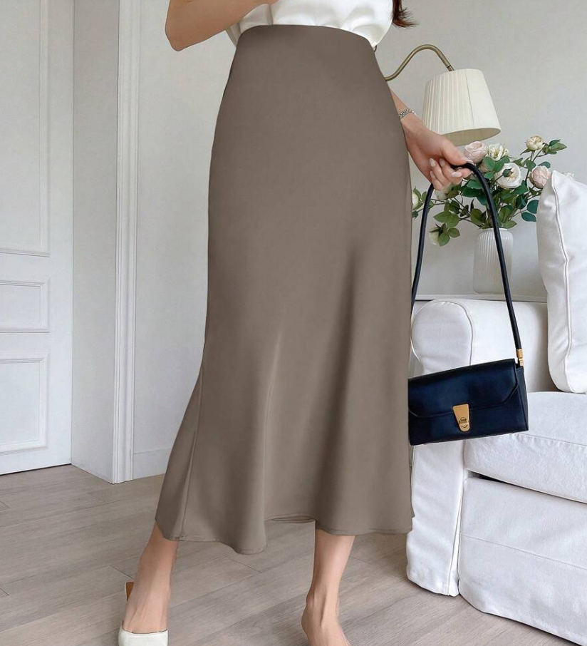 Allanna | jupe en satin taille haute