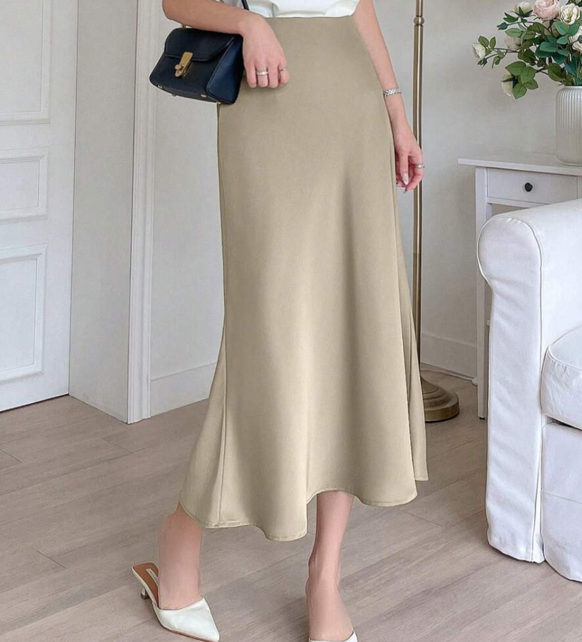 Allanna | jupe en satin taille haute
