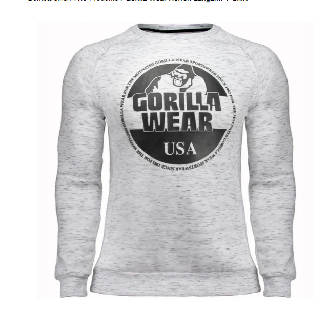 Kora - T-shirt à manches longues pour homme avec motif gorille